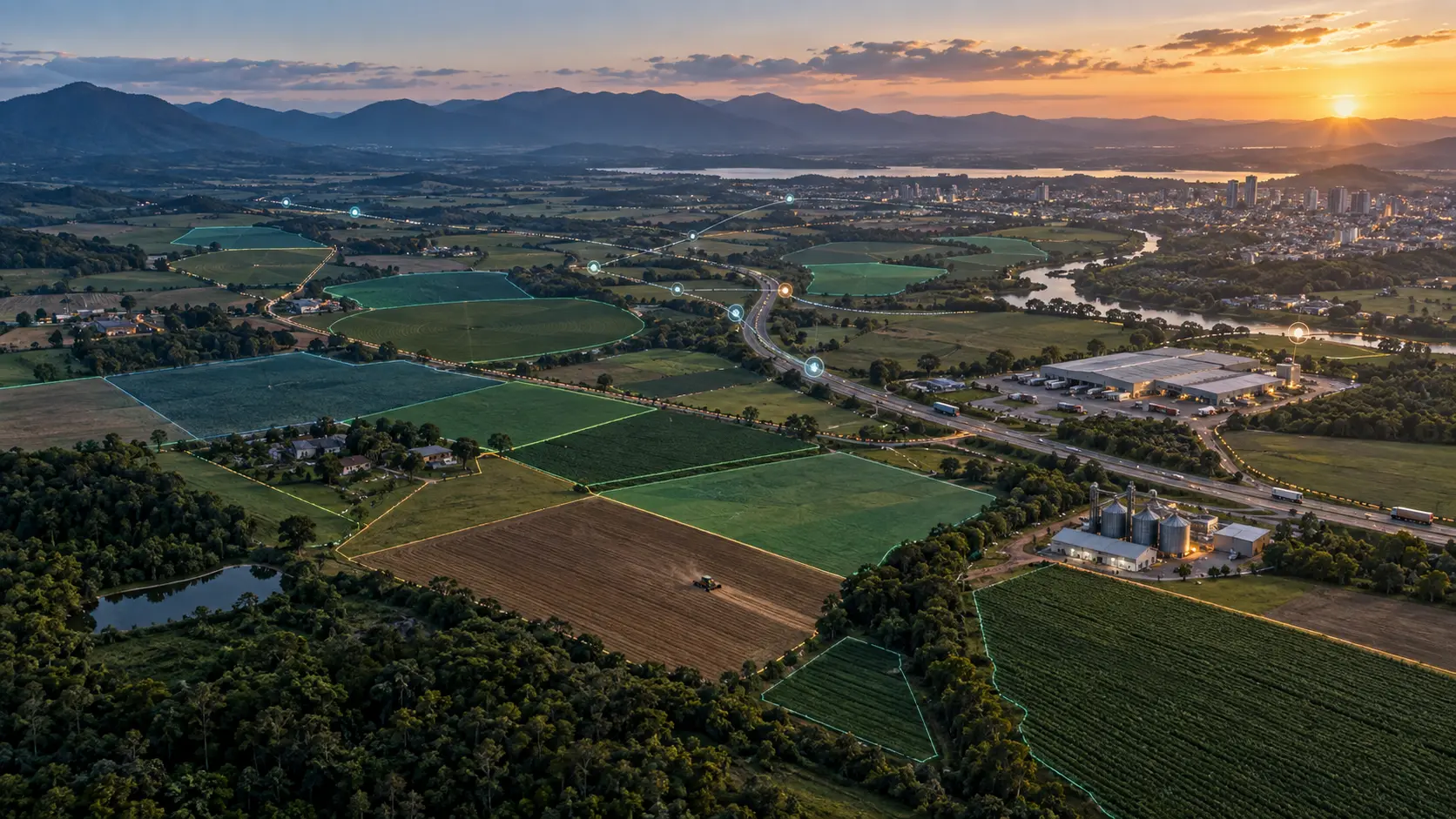 Inteligência geoespacial sobre paisagem rural